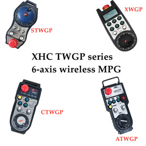 XHC Wireless Griffs chleif maschine MPG Pedant Encoder CNC Controller 6-Achsen-Handrad mit Not-Aus für Fanuc-System - Product Image 6