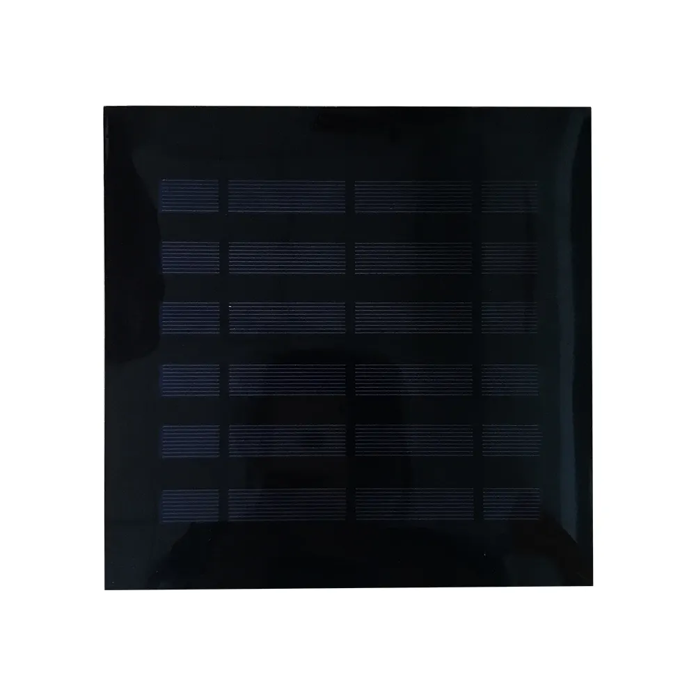 3V 650MA Polycrystalline Solar Panel 200x200 x3mm 1.60mm Black PCB Fiberglass Board With Terminal And Black Tape