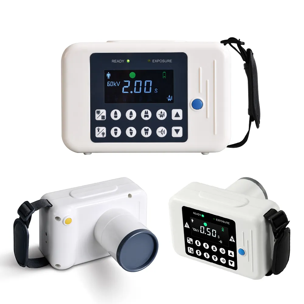 Máquina portátil de rayos X, sistema de imágenes de alta frecuencia, película de rayos X compatible con sensores digitales, instrumentos de odontología
