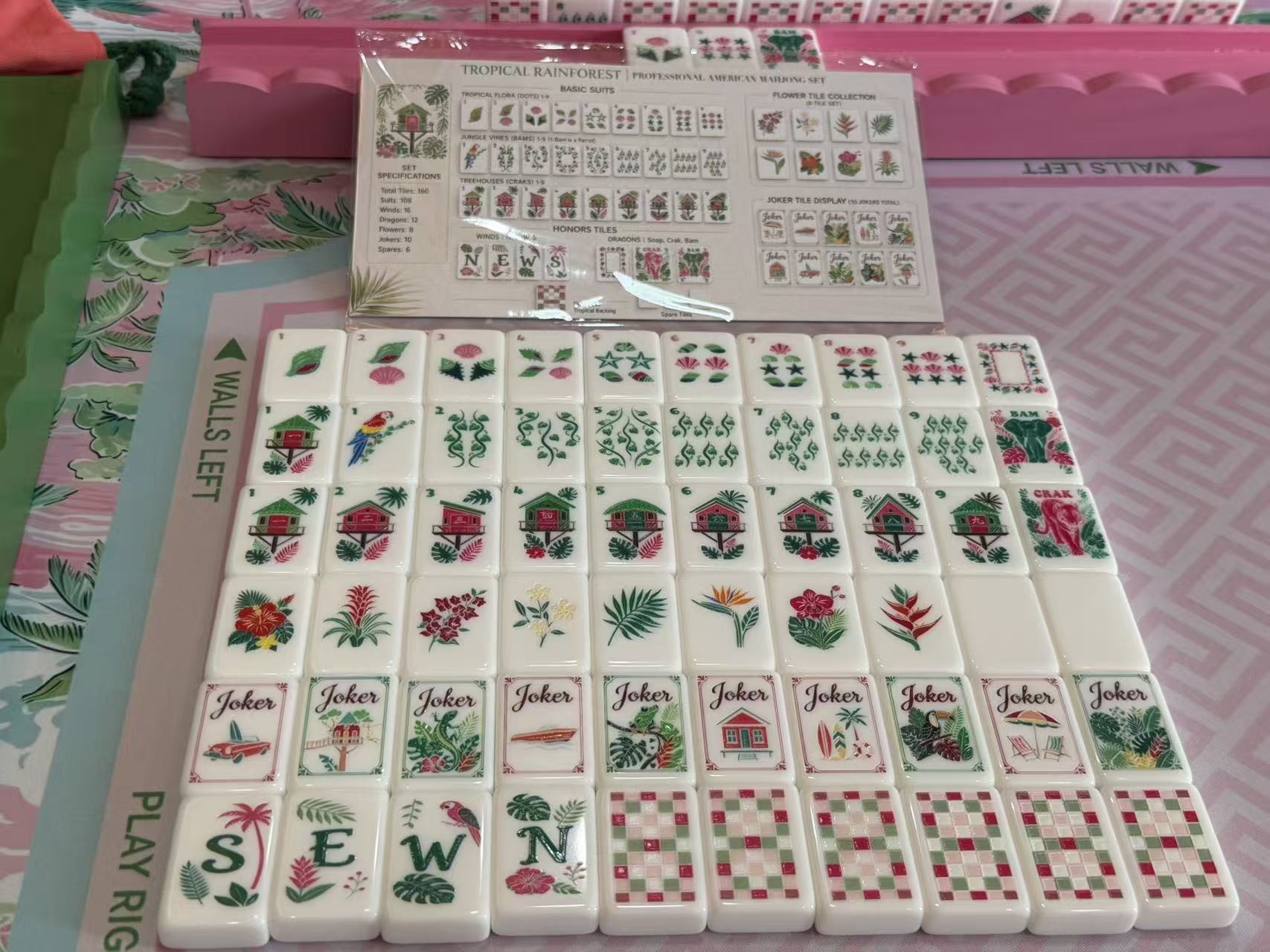 160 pcs white tiles+bag+card