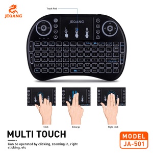 Jeqang-Teclado retroiluminado inalámbrico de tres colores, juego de ratón recargable, control remoto de material ABS, 2,4G, G - Product Image 4