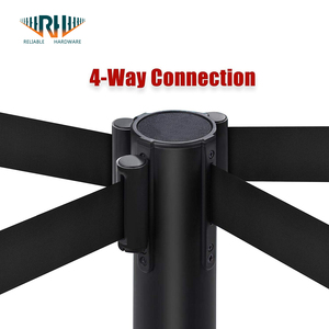 קונצרט אירועים תור הודעות אבקה פרימיום מצופה נירוסטה מוט פלדה חובה כבדה stanchion שליטה הקהל מחסום נשלף - Product Image 4