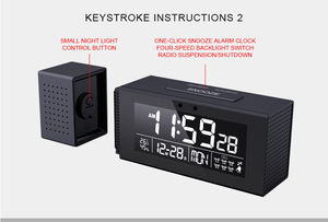Anzeige Tag Datum Zeit Woche Temperatur Luft feuchtigkeit Alarm Wecker für Schlafzimmer 7 Farben. - Product Image 2