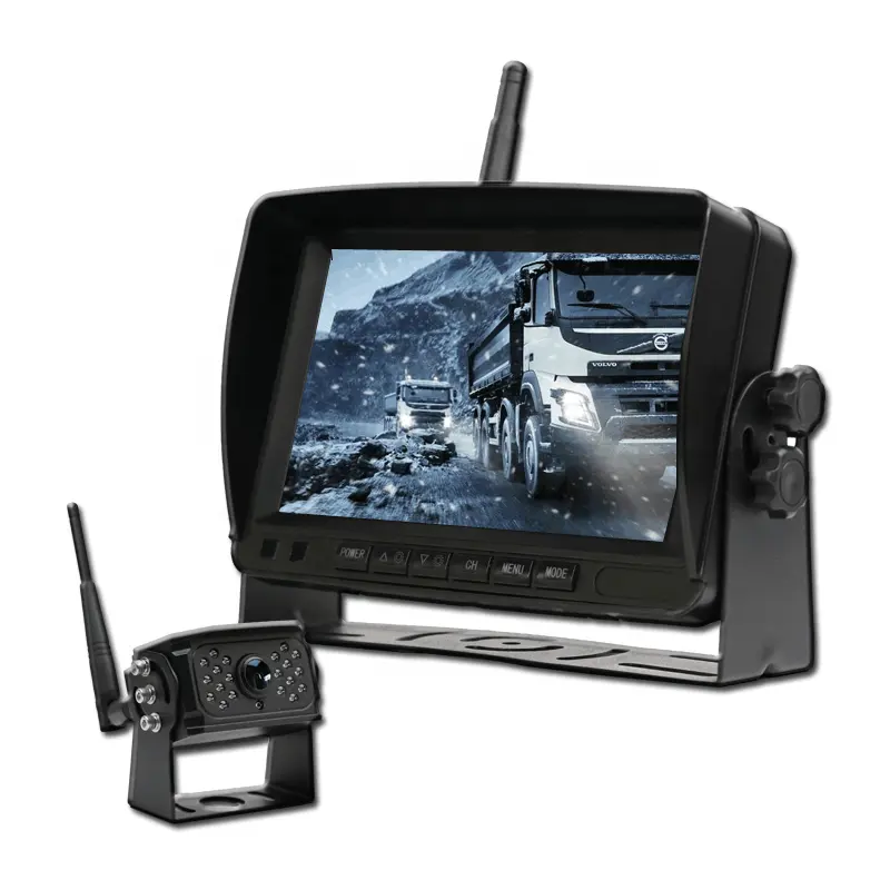 Hot 1080P HD 360 Night Vision Truck Reversal Backup Car Camera System 7 Inch Wireless Car Monitor