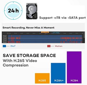 Sistema de cámara de seguridad IP PoE 4K, 8 canales, con 4 cámaras para exteriores, grabación de vídeo Bullet, Audio 24/7, detección humana inteligente - Product Image 5
