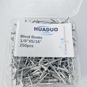 库存250件沉头驱动销<span class=keywords><strong>1</strong></span>/8 "X 5/<span class=keywords><strong>16</strong></span>" 铝盲弹出铆钉Rebite制造商盲铆钉