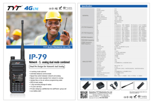 For Tyt IP-79 Handheld for Radio Linux <strong>System</strong> with <strong>Analog</strong> and Network Dual Mode Combined with a Repeater Function and Air Band F