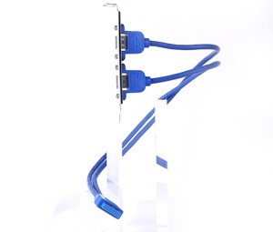 High Speed Dual <strong>USB</strong> <strong>3</strong>.<strong>0</strong> Back Panel Expansion Bracket to 20-Pin <strong>Header</strong> Cable (<strong>2</strong>-Port) Motherboard for PC - Product Image 6