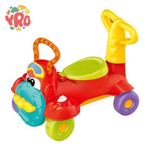 Cartoon <strong>2</strong> in 1 Manual Ride on Car 4 Wheel Push Ride on Car <strong>Toys</strong> with Light Sound - Product Image 3