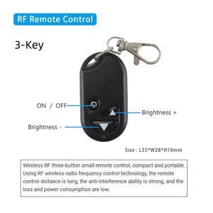 30A LED Knob <strong>Dimmer</strong> DC 12V 24V Single Color Strip Light <strong>PWM</strong> Signal Dimming <strong>Controller</strong> Iron Shell With RF Wireless Remote Control - Product Image 6