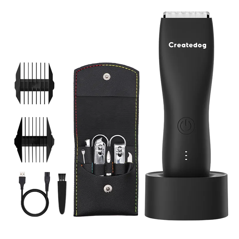 Createdog – outil professionnel de coupe de cheveux pour le corps, couleur noire, tondeuse à cheveux