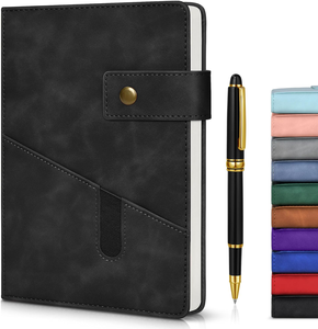 A5 tamaño estándar impresión personalizada diario de oración cristiana A5 Bloc de notas gris con cerradura cuaderno de alta calidad con hebilla magnética - Product Image 4