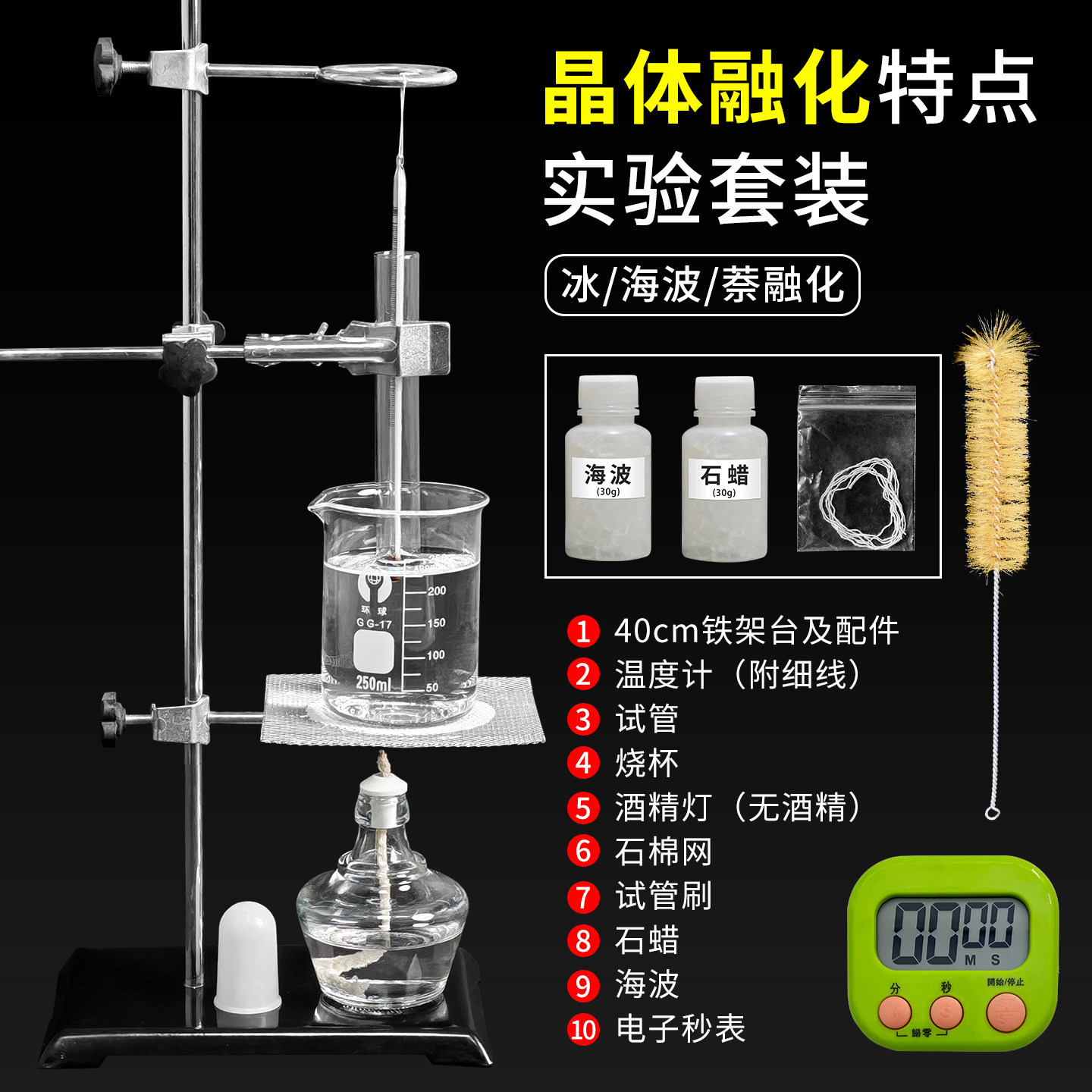 Kit de experimento de calentamiento (fusión)