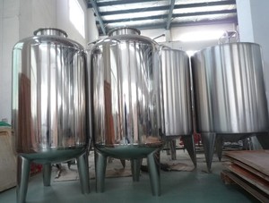 SUS304材料水处理原水箱/圆柱形储水箱 - Product Image 4