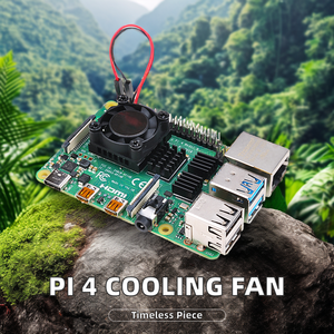 コンピューター用のアルミニウムヒートシンクを備えたベストセラーのRaspberryPi 4モデルB冷却ファン