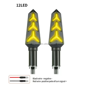Sao Cánh Không Thấm Nước 12-<span class=keywords><strong>LED</strong></span> Hình Chữ U Xương Cá Xe Máy Lần Lượt Tín Hiệu Đèn Tuần Tự Lần Lượt Tín Hiệu Cho Xe Máy Mods - Product Image 3