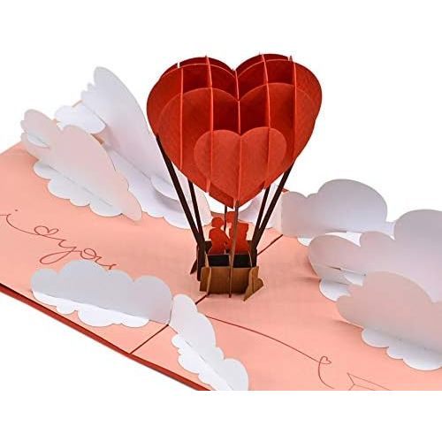 Pareja en globo aerostático 6x6 pulgadas