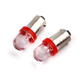 DC 12V 24V BA9S นูน 1-LED รถ LED ตัวบ่งชี้เครื่องมือหลอดไฟภายใน