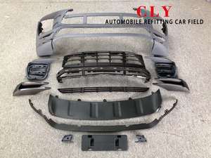 Mükemmel otomatik vücut Porsche Macan için değişim Turbo tarzı ön tampon techart gövde kiti 2014up - Product Image 2