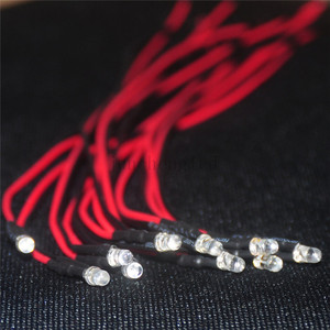กระพริบ Led Prewired สีแดง SMD LED ไดโอดเปล่งแสง DC 1.8-1.9V บัดกรีมินิไฟ LED - Product Image 3