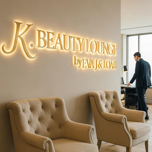 LC kênh chuyên nghiệp chữ ký tùy chỉnh 3D Acrylic LED chiếu sáng ngoài trời kinh doanh biển chữ dẫn đăng ký cho doanh nghiệp - Product Image 2