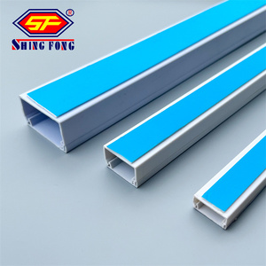 CE ROHS สายเคเบิล PVC คลองช่อง10x20มม. goulotte lectrique