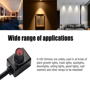 Manopola LED Dimmer Mini Controller rotativo PWM oscuramento Off 1-10V dimmerabile LED driver interno luce crescere lampada - Product Image 2