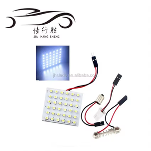 JHS Led Panel AYDINLATMA 36SMD 1210 3528 kubbe ışık LED 3 adaptör Festoon T10 ba9s araba çatı okuma İç Led ışık araba styling - Product Image 1