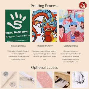 定制包拉绳手柄帆布手提包背包塑料棉组合按扣封口大购物礼品创意标志 - Product Image 3