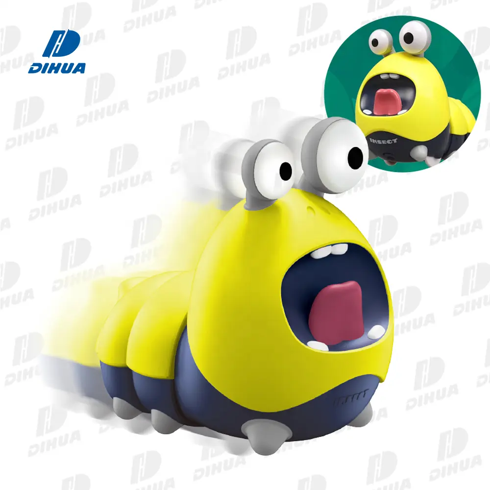 Cartoon Design a batteria Caterpillar Electric Animal Toy Swing Forward Body wrigle Cute Caterpillar Toy for Kids