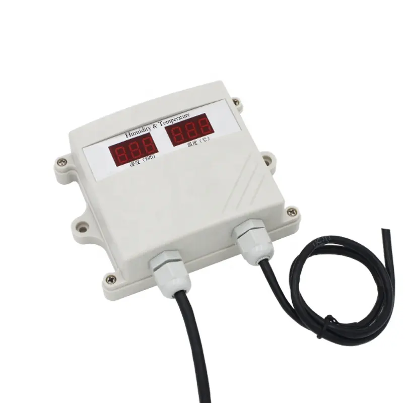 Sensor digital industrial 4-20ma rs485, sensor de temperatura e umidade com controlador