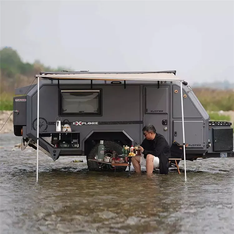 Trailer da viagem do padrão australiano, reboque da caravana do mini rv da estrada 16ft à venda