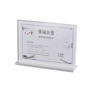 A4 A5 A6 một bên t hình dạng dấu hiệu Acrylic chủ với từ ngang Máy tính để bàn biển quảng cáo hiển thị Acrylic đứng - Product Image 3