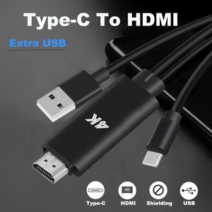 Typ-C zu HDMI und USB 3,0 Adapter Kabel Multi-port Adapter mit HDMI Ausgang USB-C Lade Port für PC TV Handy - Product Image 4