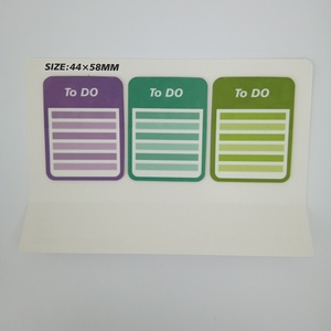 Venta al por mayor de notas adhesivas de PET de 1,73x2,28 pulgadas, Bloc de notas autoadhesivo, planificador diario, compras, eventos, lista de tareas pendientes, Memo para estudiantes - Product Image 5