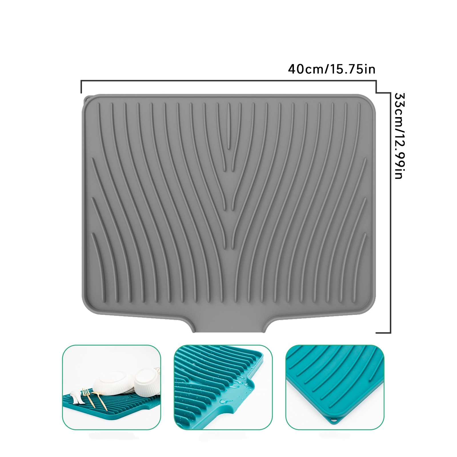 40cm extra large ouverture gris