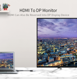 CableCreation 4K HD <strong>HDMI</strong> to DP Converter with USB Power Support 4K Resolutions 3D Audio Return <strong>HDMI</strong> to DisplayPort Adapter - Product Image 3