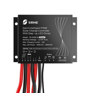 SRNE SR-DH60 12V/24V 10A IP67 with Motion Sensor 40-60W Load 150-300W Remote Power <strong>PWM</strong> <strong>Solar</strong> Charge <strong>Controller</strong> <strong>for</strong> Street Lights