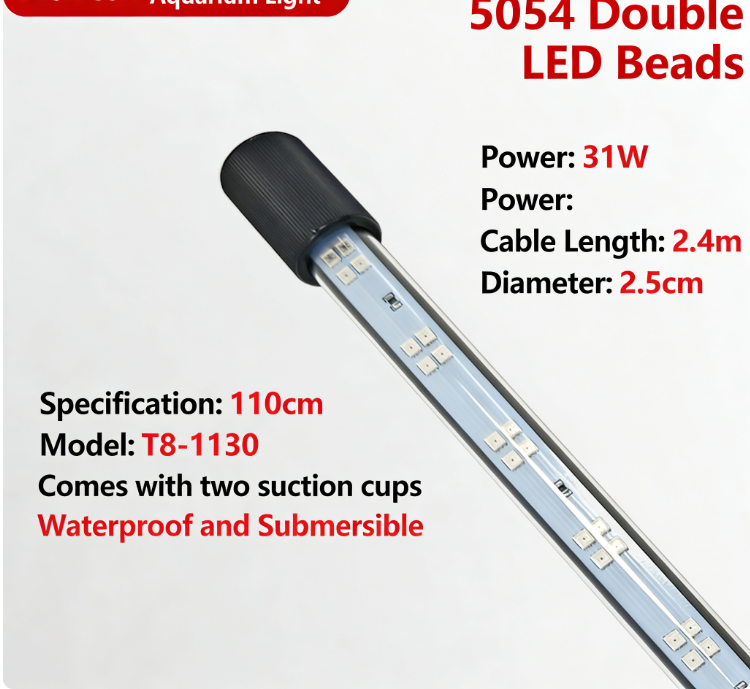 Lumière colorée multi-LED à double rangée de 110 cm