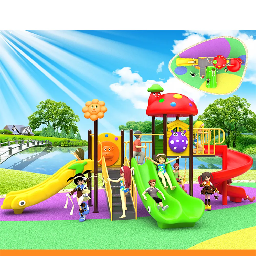 Пользовательские детский сад на открытом воздухе игровое оборудование для детей открытая игровая площадка горка и туннель игры