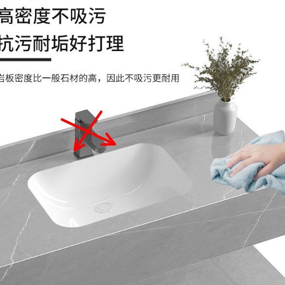 60-50-15cm single-layer basin, glossy fish belly white-itali