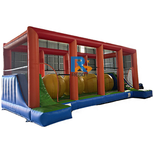 Interactive Game Inflatable Obstacle Course <strong>Leaps</strong> and <strong>Bounds</strong> Obstacle Wipe Out Ball - Product Image 2