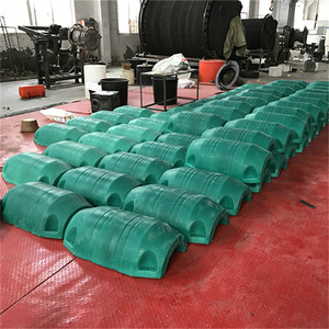Proyecto de dragado marino en alta mar de plástico PE flotadores manguera HDPE tubo flotador advertencia línea de barrera flotante - Product Image 2