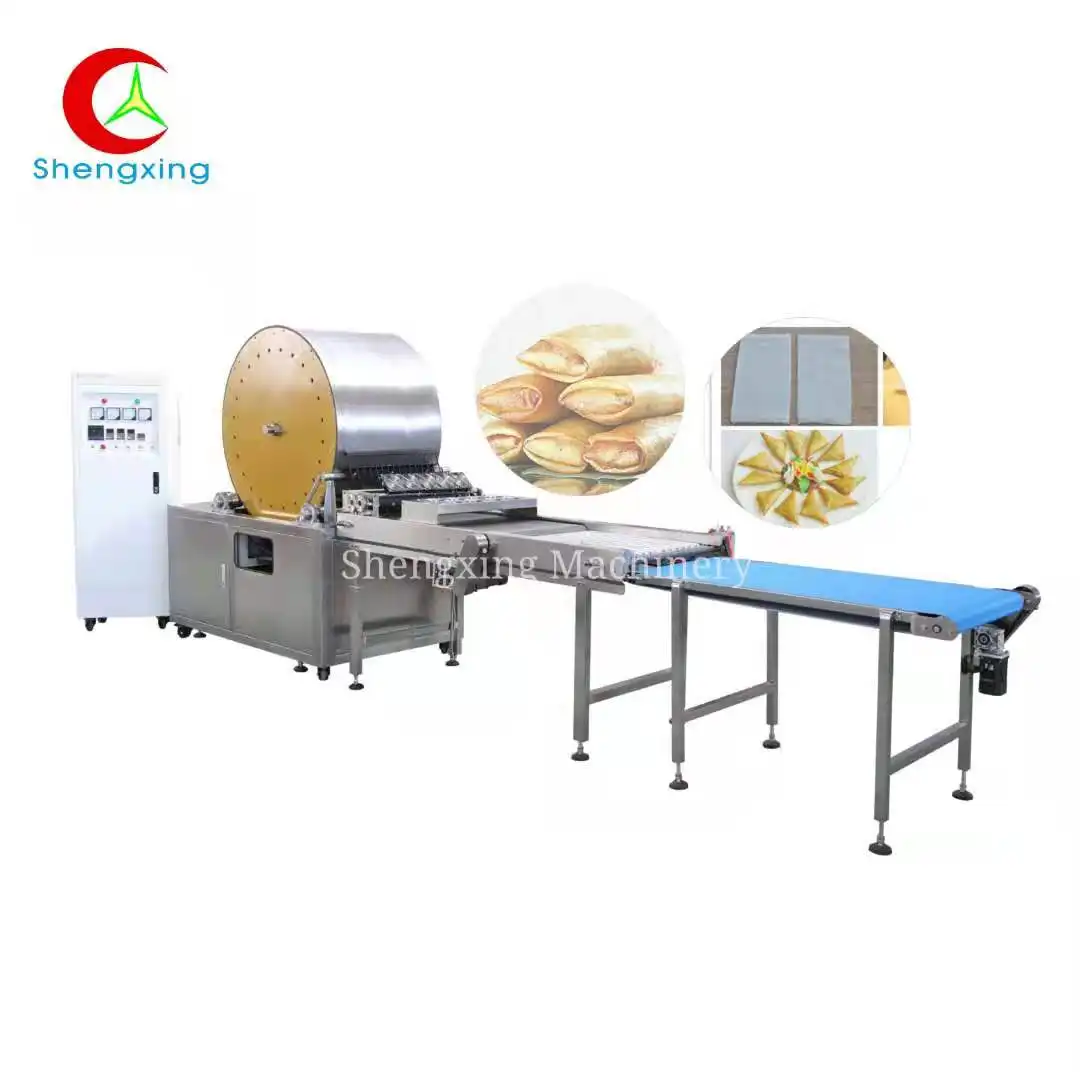 Máquina de fabricación de rollos de primavera, máquina automática para hacer rollos de hoja de pastelería, Samosa
