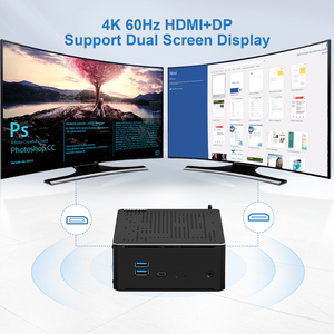 スーパーマーチ4K CPUミニデスクトップPC RTXプロセッサモニター付きSSDハードDDR4 RAMファンレス工業用コンピュータ - Product Image 5