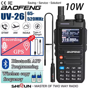 UV-26 Amateurfunk GPS 10W Multi-Band AM FM Walkie Talkie APP Programmierung Langstrecken UV26 Typ-C Kommunikation - Product Image 2
