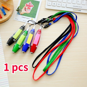 多功能便签纸挂绳圆珠笔/笔记LED光笔/学生学习书写文具 - Product Image 5