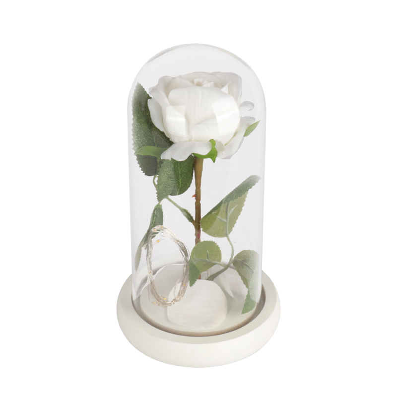 Blanc rose base blanche avec des lumières