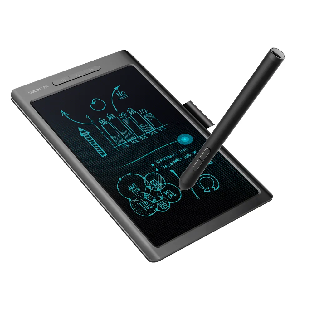 Tableta de escritura LCD de 10 pulgadas, tablero gráfico de dibujo, Bloc de notas Digital sin papel, bolígrafo de escritura Lcd con memoria, nueva