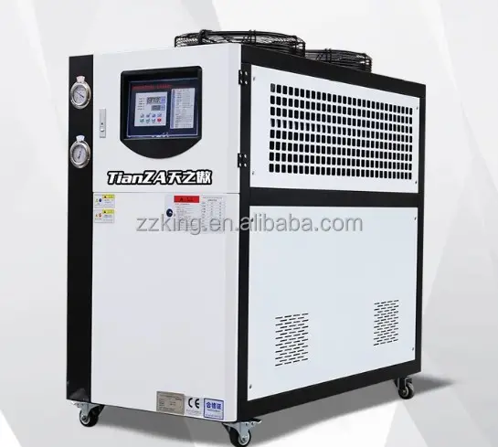 Refrigeratore d'acqua raffreddato ad aria industriale per la lavorazione della plastica da 5 cv